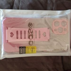 Pink iPhone pro max 12 phone